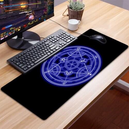 Fullmetal Alchemist Mousepad Gamer Gaming Mouse Pad Computer Accessories Keyboard Laptop Padmouse Play Desk Mat Mouse Pad Gamer