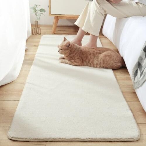 Soft White Grey Fluffy Rugs Bedroom Plush Shaggy Carpet for Living Room 160x230 Washable Modern Home Decor Alfombra Tapetes Mats
