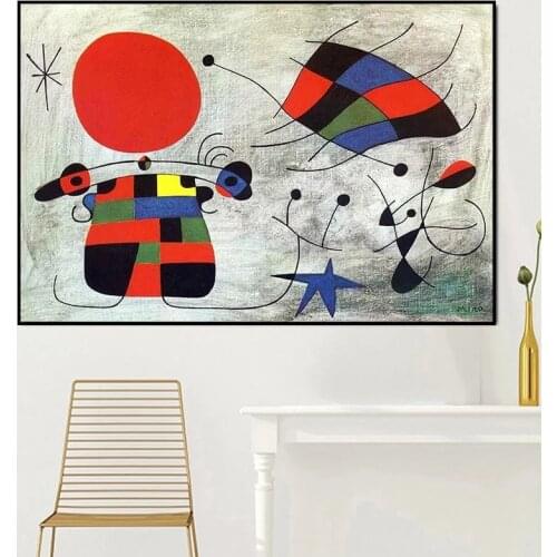 Canvas Pictures Wall Art HD Prints Home Decoration Spanish Joan Miro Paintings Nordic Creative Poster Modular For Children Room