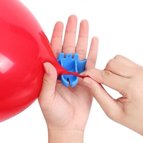 New 1pcs Quick Balloon Knotter Latex Balloons Fastener Easily Knot Tool For Valentines Day Birthday Party Balloon Accessories