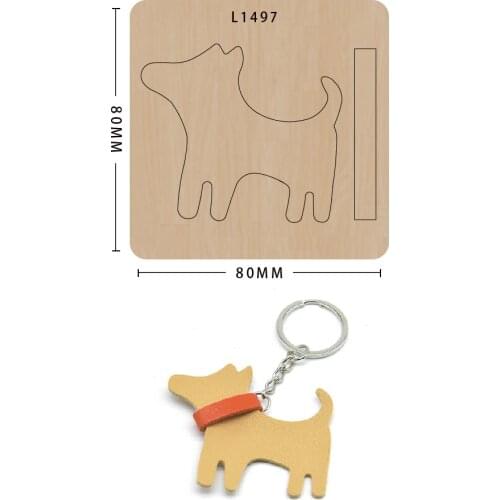 2021 New Cute Popy Dog Pendant Cutting Mold Wood Dies New Design Craft Die Decoration Scrapbooking Paper Card Craft
