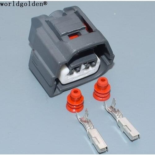 Worldgolden Crank Position Angle Sensor Connector 2 Pin Female Auto Plug 90980-10899 7283-7020-10 For Toyota Celica Camry Lexus