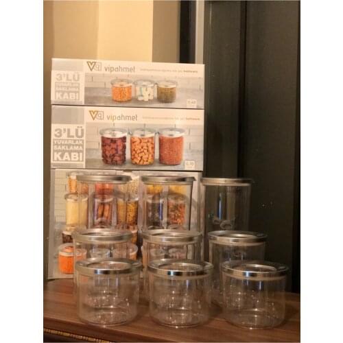 Sampurchase New Storage Container Set 9lu Luxury Round