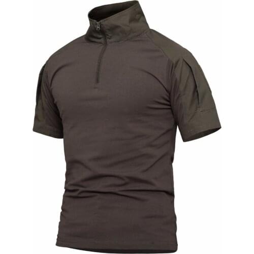 Tactical Men Frog Clothes Short Sleeve Quick Drying Outdoor Camping Hiking Trekking Hunting Fishing Shirt Sports Camouflage Tops