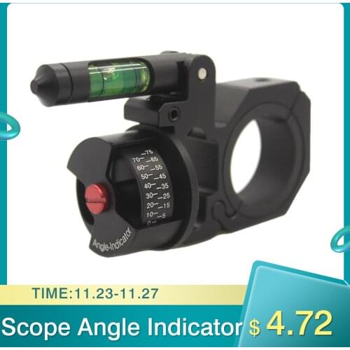 Universal Holder Scope Mount Angle Degree Indicator Rings Flippable Bubble Level Mount Balance Pipe Clamp Bracket 25.4/30mm