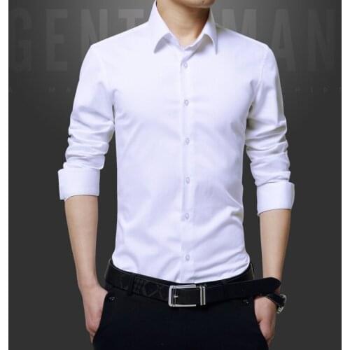 Spring and summer thin section ersion of self-cultivation work wear-free business casual underlay clothes mens shirt jacket