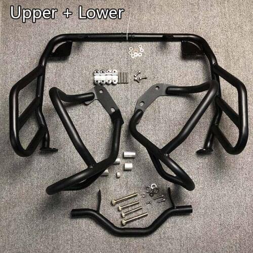 For BMW R1200GS 2004 2005 2006 2007 2008 2009 2011 2012 Upper + Lower Engine Guard Highway Bumper Crash Bar Fuel Tank Protector