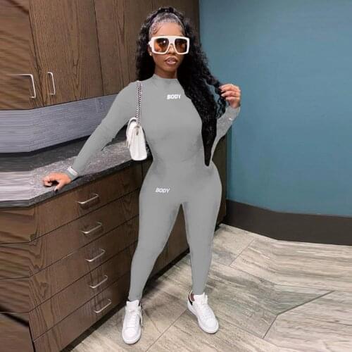 Womens Fitness Two Piece Set Athleisure Outfits BODY Letter Print Long Sleeve Tops and Skinny Legging Casual Matching Suits