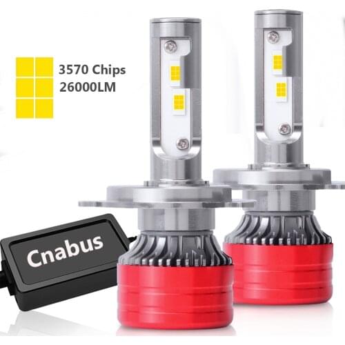 2Pcs H1 H4 H7 LED Canbus 26000LM Lamps H8 H9 H11 LED Headlight Bulbs HB3 9005 HB4 9006 Car Lights Led Lights for Car 6000K