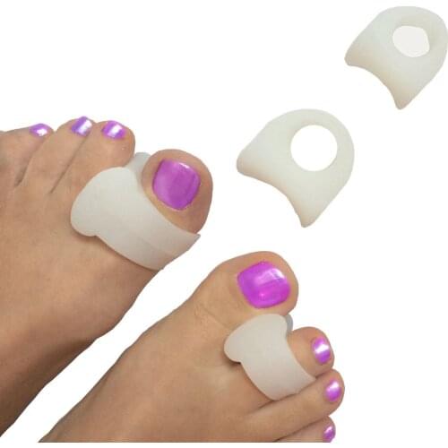 2Pcs Toe Separator Soft Gel Hammer Claw Toe Pad Foot Care Cramp Hallux Valgus Hallux braces Foot Pain Relax Cushion Z20401