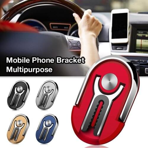 2020 Car Mobile Phone Holder Universal Phone Ring Stand 360 Degree Multipurpose Car Phone Bracket Support Smartphone Voiture