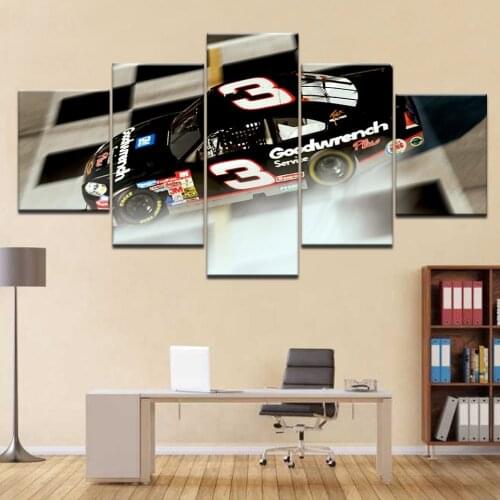 5 Panel/piece HD Print Dale Earnhardt Sr Wallpapers modern wall posters Canvas Art Painting For home living room decoration