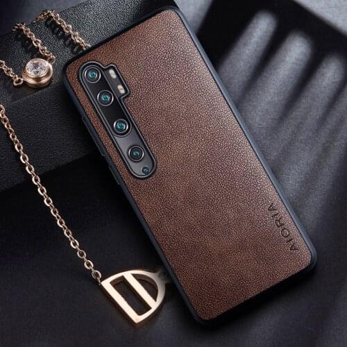 Case for Xiaomi Mi Note 10 Lite 10 Pro case with Retro business PU leather design,TPU+PU 2in1 materia