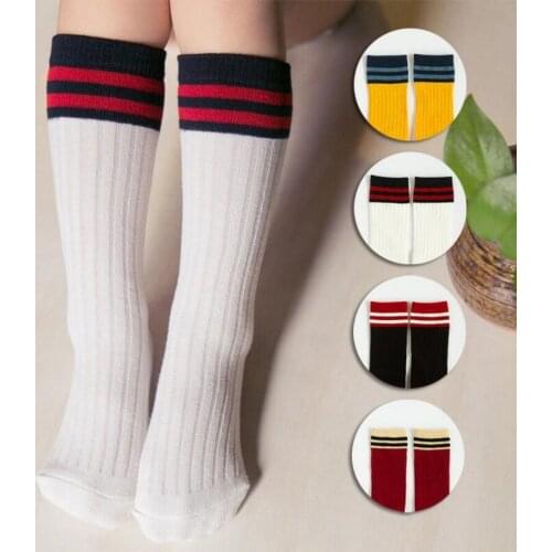 Baby boy girls Knee High Sock Cotton Fox Animal Long Socks kids 0-6Year Warm Leg Warmers Toddlers Kids sock striped Spring/Autum