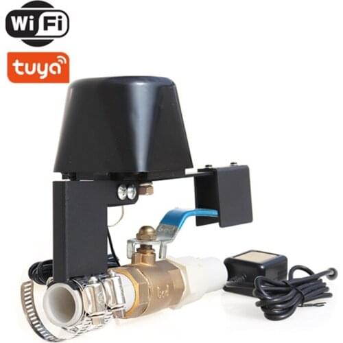 Tuya APP WiFi remote control automatic Gas Water Valve Controller Gas Leakage Sensor