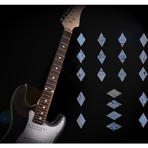 Guitar Bass Fret Sticker, DIY sticker on guitar neck - 10 pcs rhombus shape For Electric guitar, Acoustic guitar