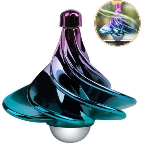 Spinning Top Toys For Children Adult Pneumatic Gyro Decompression Toy Gyro Colorful Wind Blowing Gyro Pneumatic Spinning Top
