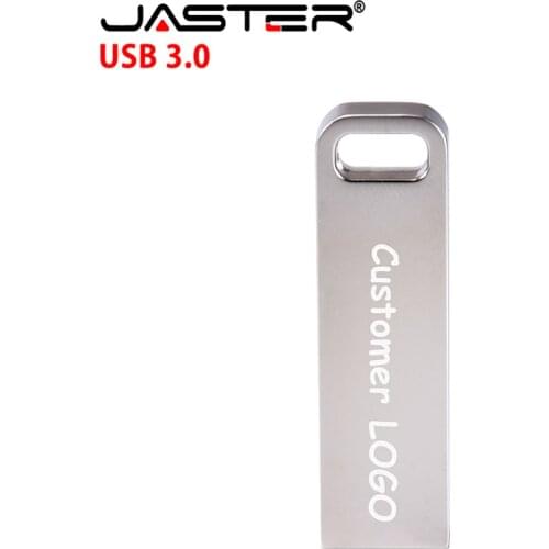 JASTER rectangle Metal USB 3.0 Memory Stick usb flash pen drive 128GB 64GB 16GB 8GB 32GB 4GB pendrive Over 10 pcs free logo