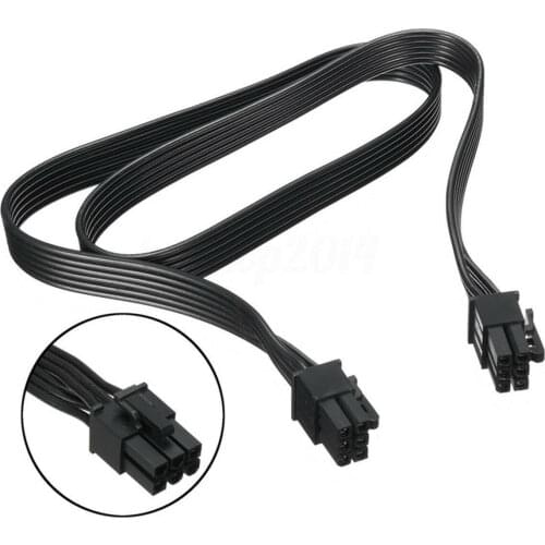 18AWG 6Pin Male to 6Pin Male PCI-E Video Graphics Card Power Adapter Cable 60cm