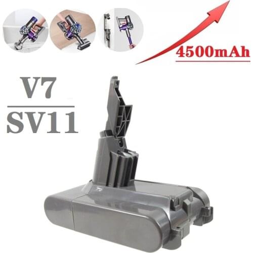 21.6V 4500mAH Li-lon Battery For Dyson V7 FLUFFY,V7 Extra,V7 delivery unit,V7 Trigger,V7 Motorhead Pro,V7Animal,V7Car+Boat SV11