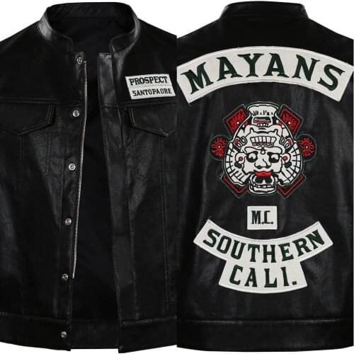 Mayans M.C. Season 3-Ezekiel Reyes Cosplay Costume Vest Halloween Carnival Suit