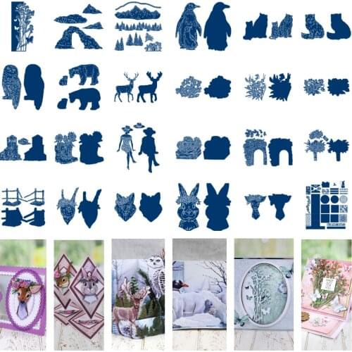 Animal world sunflower Metal Cutting Dies for DIY Scrapbooking Crafts Dies Cut Maker Photo Album Template Handmade Decoration