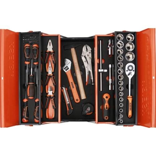 KSEIBI Stocked 72Pcs Hand Tools Set