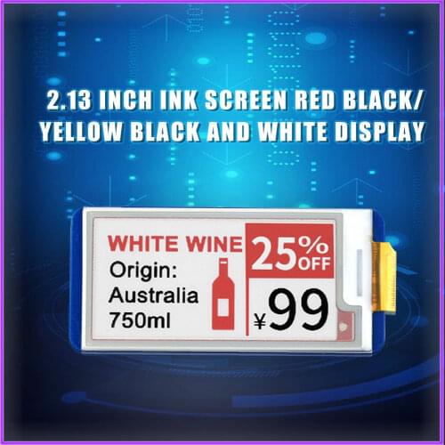 Raspberry Pi 4 B 2.13 inch E-Ink Display Screen e-paper Hat for Raspberry Pi 4B/3B+/3B/Zero Jetson Nano for Arduino STM32