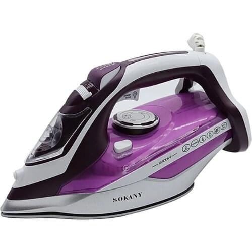 SOKANY Household Hand-Held Electric Steam Iron with Soleplate Cordless Charging Adjustable Clothes Ironing Steamer Eu Plug