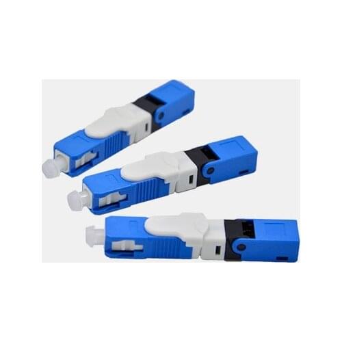 Free shipping ESC250D SC UPC Fiber Optic Fast Connector FTTH Embedded Fiber Optic Quick Connector Single Mode