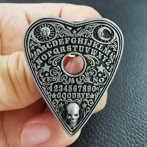 YAOJIE Mystic Ouija Board Planchette Enamel Brooch Pin Backpack Hat Bag Collar Lapel Pins Badges Fashion Jewelry Accessories