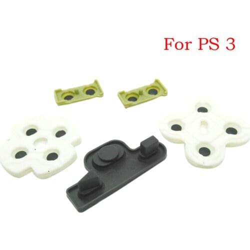 Xunbeifang 2sets For ps3 Controller conductive rubber for Playstation 3 Soft Rubber Silicon Conductive Button Pad Replacement