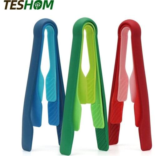 3Pcs/Set Bread Clips Kitchen Tongs Serving Cooking Tongs For Barbecue Cooking Salad Grilling Frying Kitchen Utensils