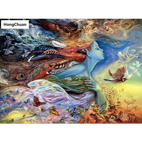 Abstract Figure 5D Square/Round Diamond Embroidered Mosaic Cross Diamond Painting Home Decoration Mural New Year Gift