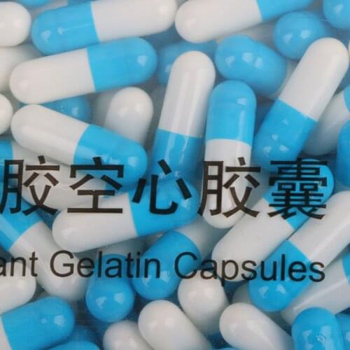 1000 Pcs Blue-white Hard Gelatin Empty Capsules Joined Or Separated Capsules