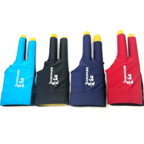 Free shipping original Ballteck Billiard Pool Shooters 3 Fingers Left Hands Glove High quality 3Colors optional Snooker gloves