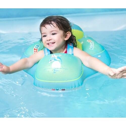 Baby Swimming Ring Seat Float With Inflator Children Inflatable Circle Infant Armpit Bathing Buoy Kids Pool Accessories