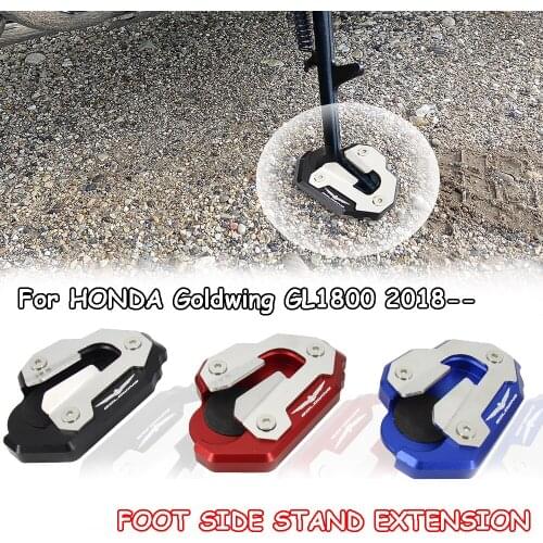 For Honda Goldwing GL 1800 2018 and above New Motorcycle Gold Wing GL1800 CNC Foot Support extension plate side stand enlarger