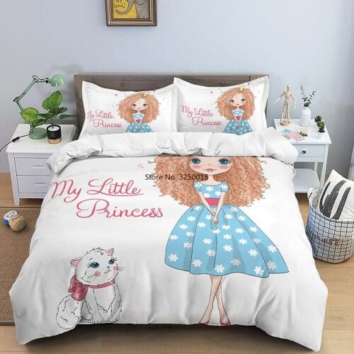 Home Textiles Girl Pattern Bedding Set Ballet Duvet Cover Pillowcase Quilt Cover Queen King Bedding Comforter Cover