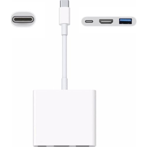 Gen uine For Apple USB-C Digital AV Multiport Adapter MJ1K2AM/A HDMI-compatible & USB USB 3.1 Type-C male connector