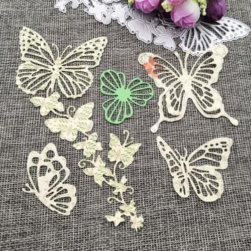 Lace Edge Butterfly Metal Cutting Dies Stencils for DIY Scrapbooking Decorative Embossing DIY Greeting Cards