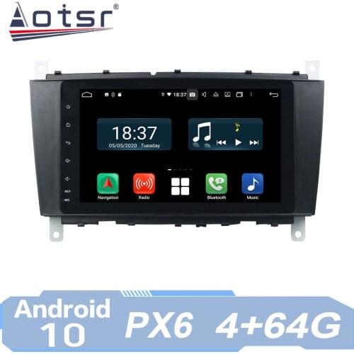 AOTSR Car Auto Android 10 Radio For Mercedes Benz C Class W203 2004 - 2007 CLC G Class W467 2008 - 2011 GPS Multimedia Player