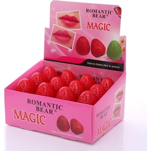 Lip Makeup Red Strawberry Lipstick Nourish Moisturizing Monochrome Lipstick Lip Balm