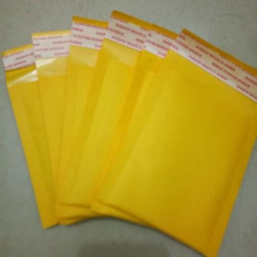 Strong stickiness yellow Kraft paper bubble Envelopes Bags Jewelry accessories Mailing Packaging Supplies Protection Bag