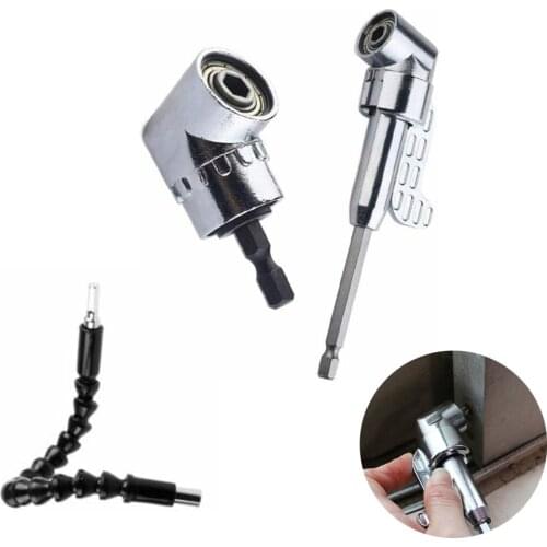 105 Degree Angle Screwdriver Set Socket Holder Adapter Adjustable Hand Tools Angle Screw Driver Tool 1/4'' Hex Bit Socket Tool