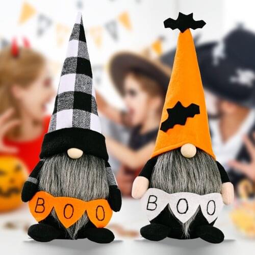 New Halloween Decoration BOO Decoration Faceless Doll Rudolph Standing Doll Ghost Festival Decoration Doll House Decoration