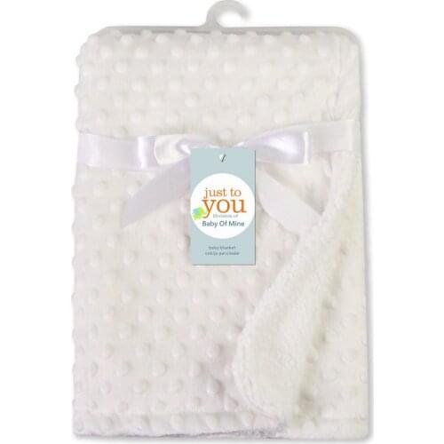 Solid Thermal Soft Fleece Blanket for Baby Infants Bedding Sets Baby Products Cotton Quilt Babies Bedding Swaddle Wrap 100*70cm