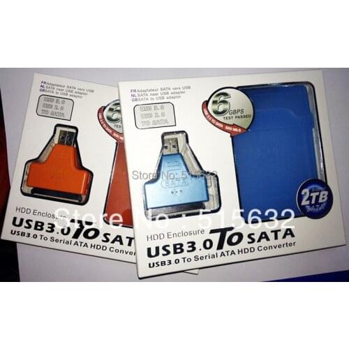 USB 3.0 to 2.5" SATA HDD Hard Disk Drive Converter Adapter Cable Enclosure Case
