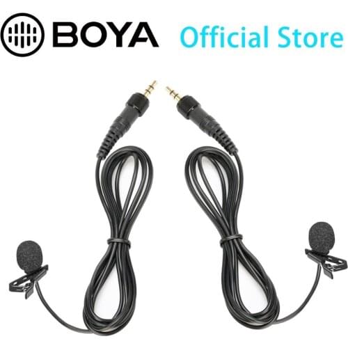 BOYA Lapel Lavalier Microphone for BY-WM6 BY-WM8 Wireless Microphone System and Sennhaiser Wireless Mic