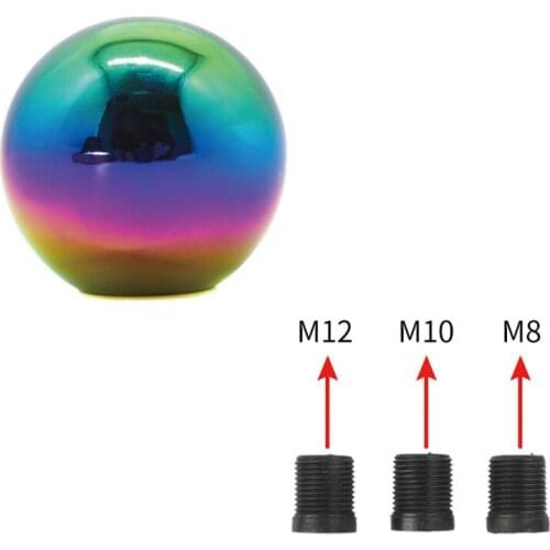 M8/M10/M12 Round Ball Shifter Lever Shift Knob Chrome gear stick shift shifter lever Cover